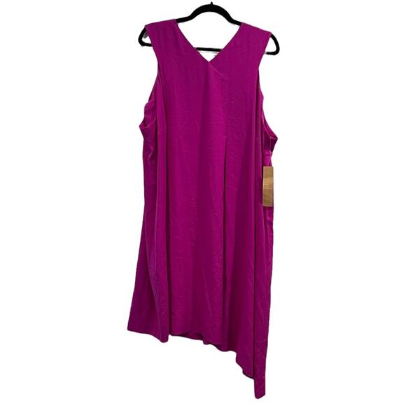 NWT RACHEL RACHEL ROY ASYMMETRICAL SLEEVELESS Dress Pockets Women 3X Plus Size - Picture 1 of 8